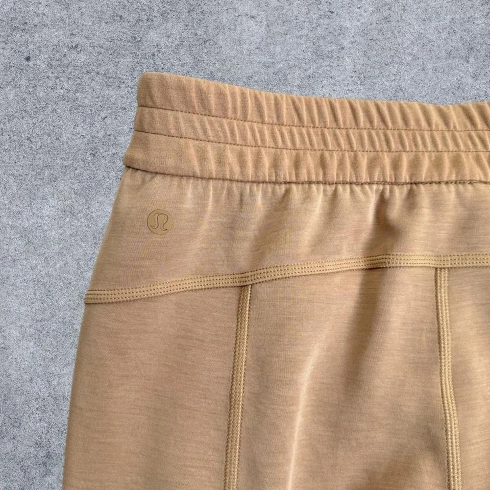 Lululemon Brushed Softstream Half Zip Pullover & High Rise Pants Filbert Tan NWT - Picture 8 of 8
